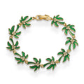Armband med gröna palmblad