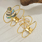 Blåt armbånd med palmeblad