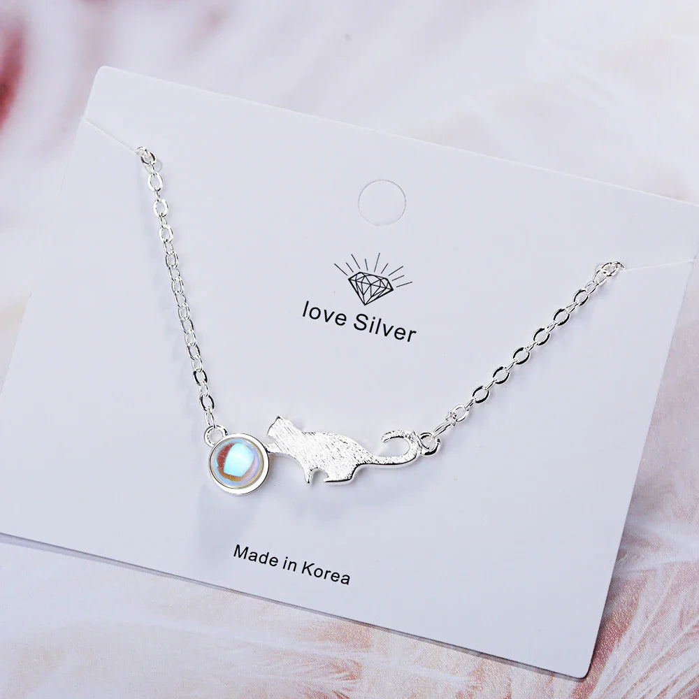 Bracelet Gourmette Chat Qui Joue argent