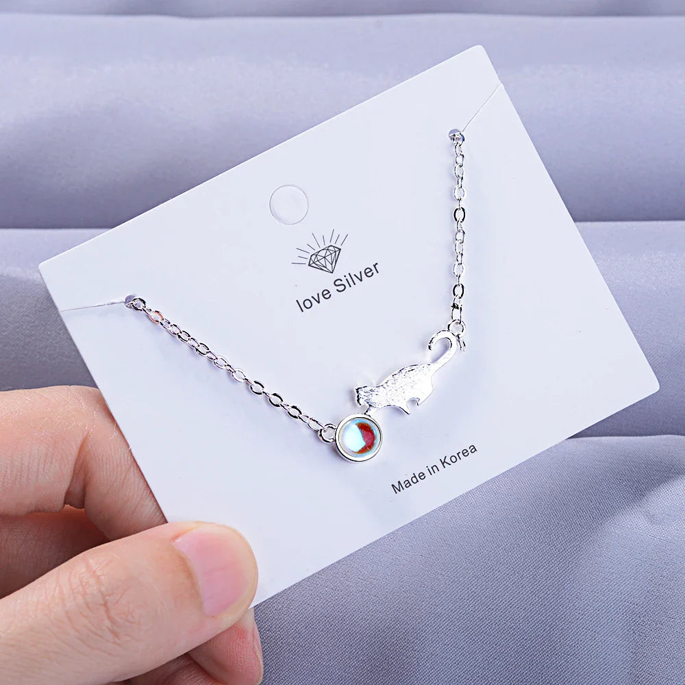 Armbånd med legende kat i sølv