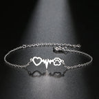 Armbånd Gourmette Hjerte Pote sølv