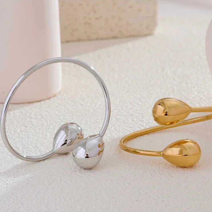 Charme Gourmette Armbånd Dråbe af Vand sølv