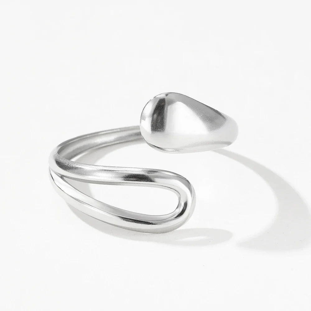 Elegant Gourmette Armbånd med Vanddråbe i sølv