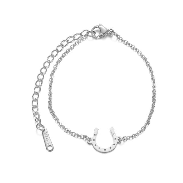 Bracelet Fer A Cheval Sabot Porte Bonheur argent