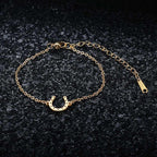 Armbånd / Gourmette Hestesko Held og Lykke guld