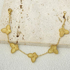 Armbånd Gourmette Blomster 4 kronblade