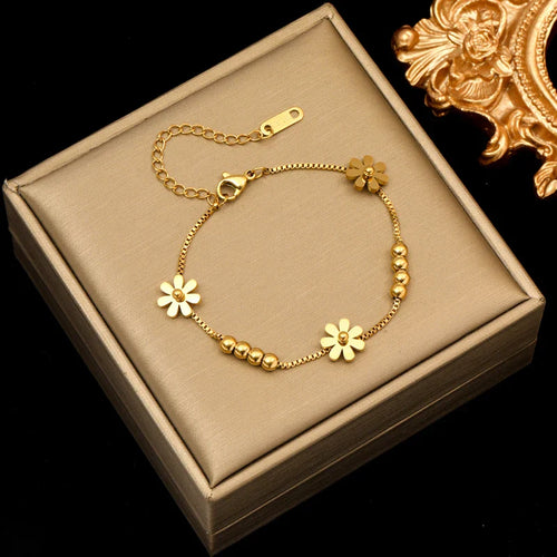 Margueritblomst Gourmette Armbånd