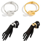 Armbånd Gourmette Store Asymmetriske Vanndråper gull