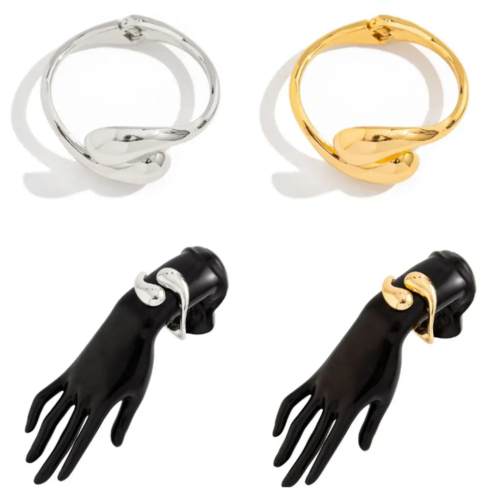 Armbånd Gourmette Store Asymmetriske Vanndråper gull