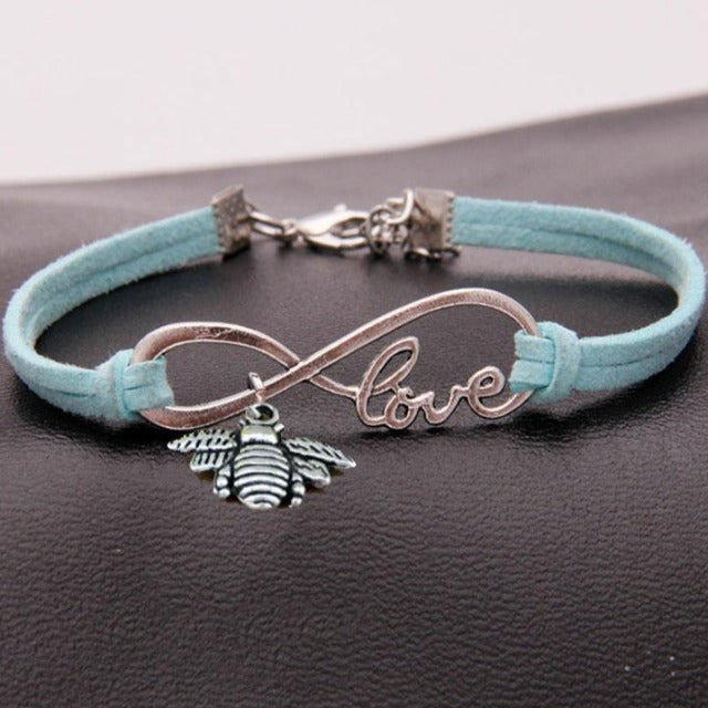 Uendelig armbånd med snor