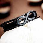 Uendeligt Armbånd til Mænd sort