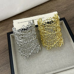 Bred korallarmbånd for kvinner sølv