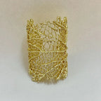 Bred korallarmbånd for kvinner gull