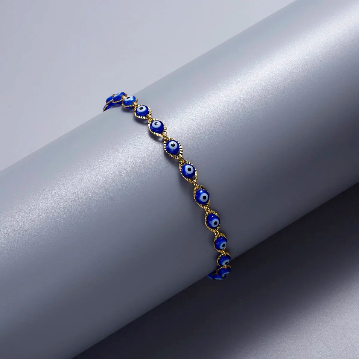 Bracelet Mauvais Oeil Bleu Style Bohème