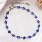 Armbånd Ondt Øje Blå Boheme Stil sølv