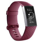 Armbånd til Fitbit Charge 3 & Charge 4 klokke i burgunder