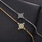 Armbånd med heksens knute i gull eller sølv