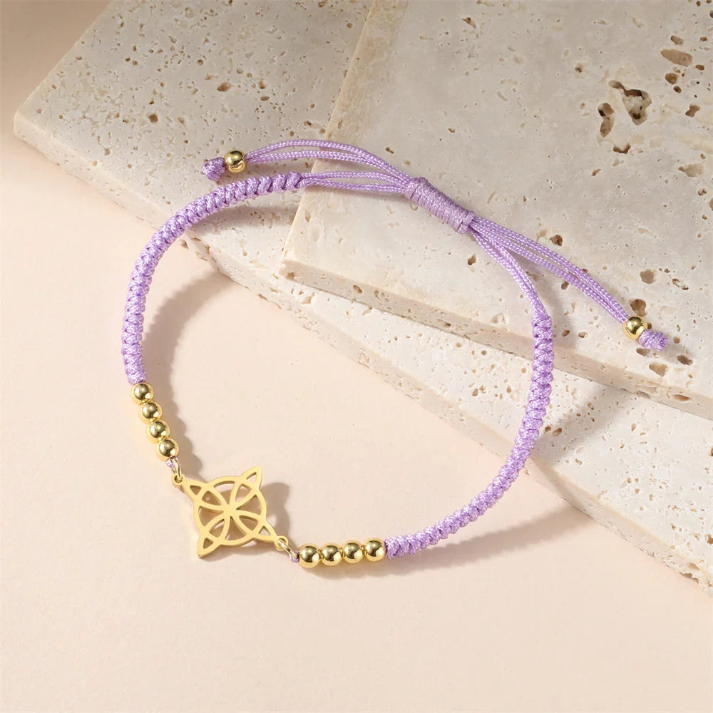 Bracelet Noeud de Sorcière Femme Gourmette Protection Wiccan 3