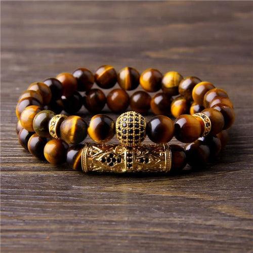 Armbånd med Tigerøje-sten