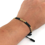 Tibetansk buddhistisk gourmet-armbånd i snor