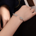 Damarmband med änglavingar i silver