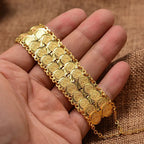 Armbånd for arabisk muslimsk islamsk kvinne gull dobbel