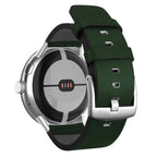 Brun lærreim til Google Pixel Watch 1, 2, 3, 41mm 45mm grønn