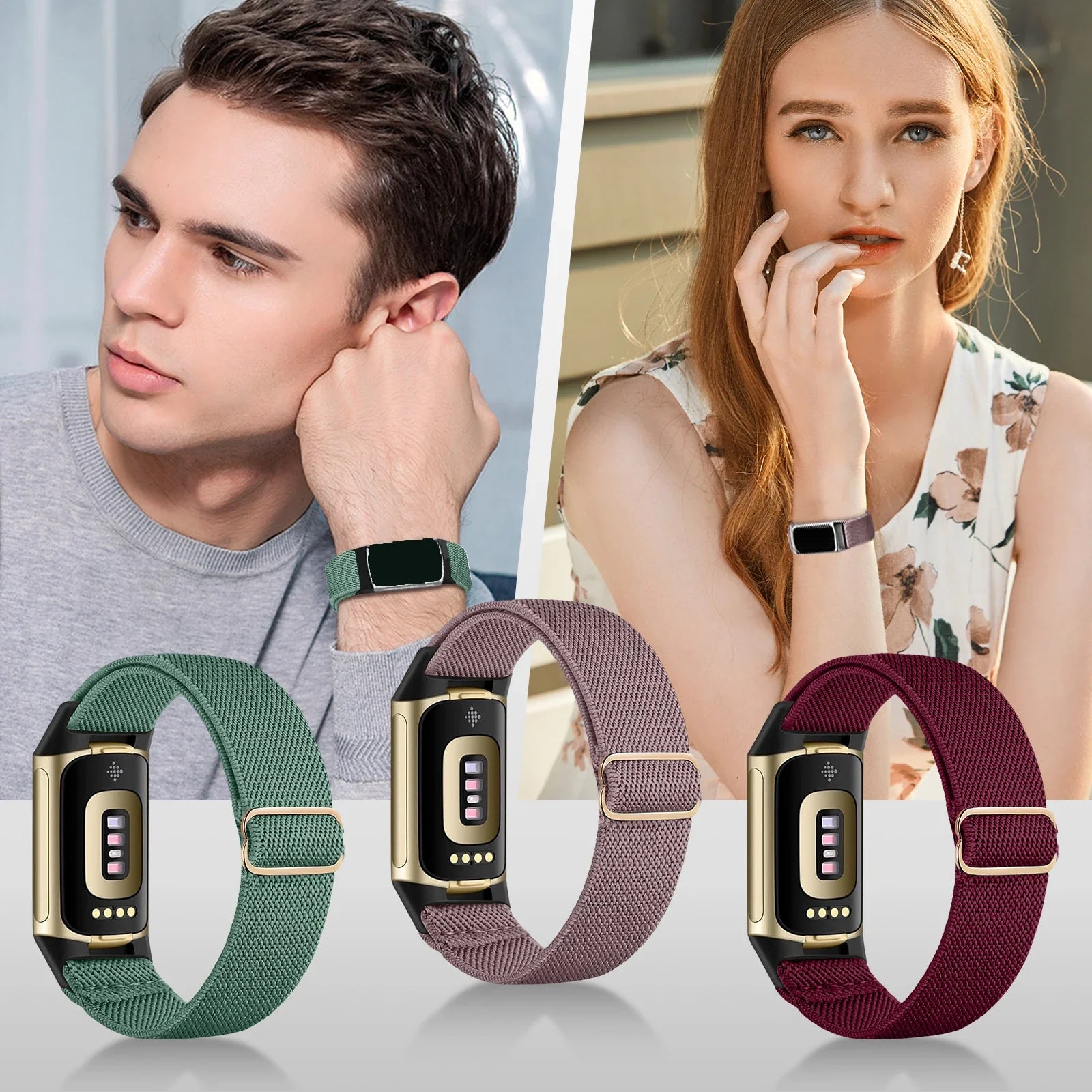 Klokkereim for Fitbit Charge 5, Charge 6 