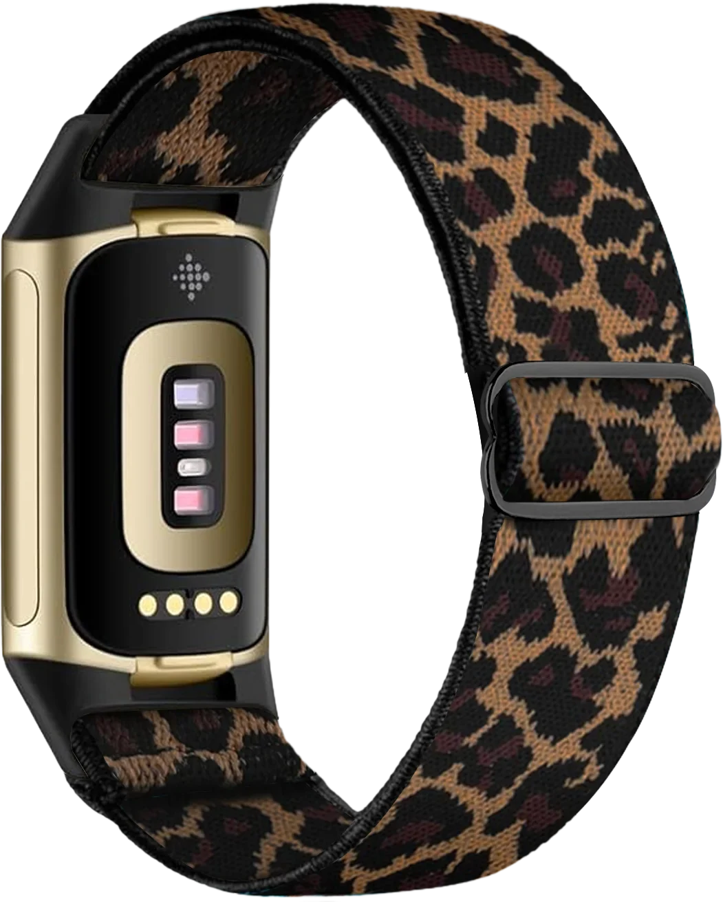 Klokkereim for Fitbit Charge 5, Charge 6 leopard