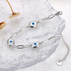 Retro armbånd mot det onde øye sølv