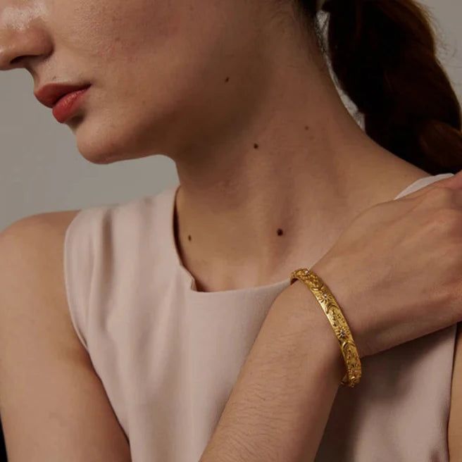 Bracelet Rétro Lunes et Soleils avec Zircon