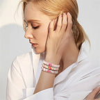 Romantisk armbånd Gourmette Orange blomster