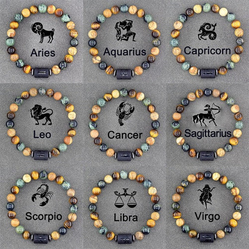 Armbånd Stjernetegn 12 Konstellationer Gourmette Herre Dame Astrologi