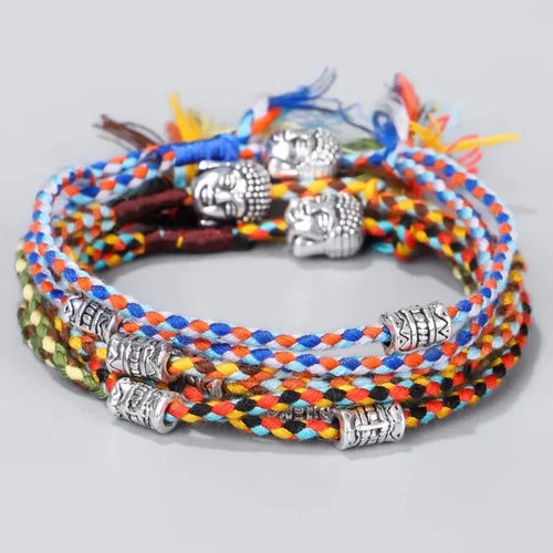 Tibetský pletený náramek na štěstí