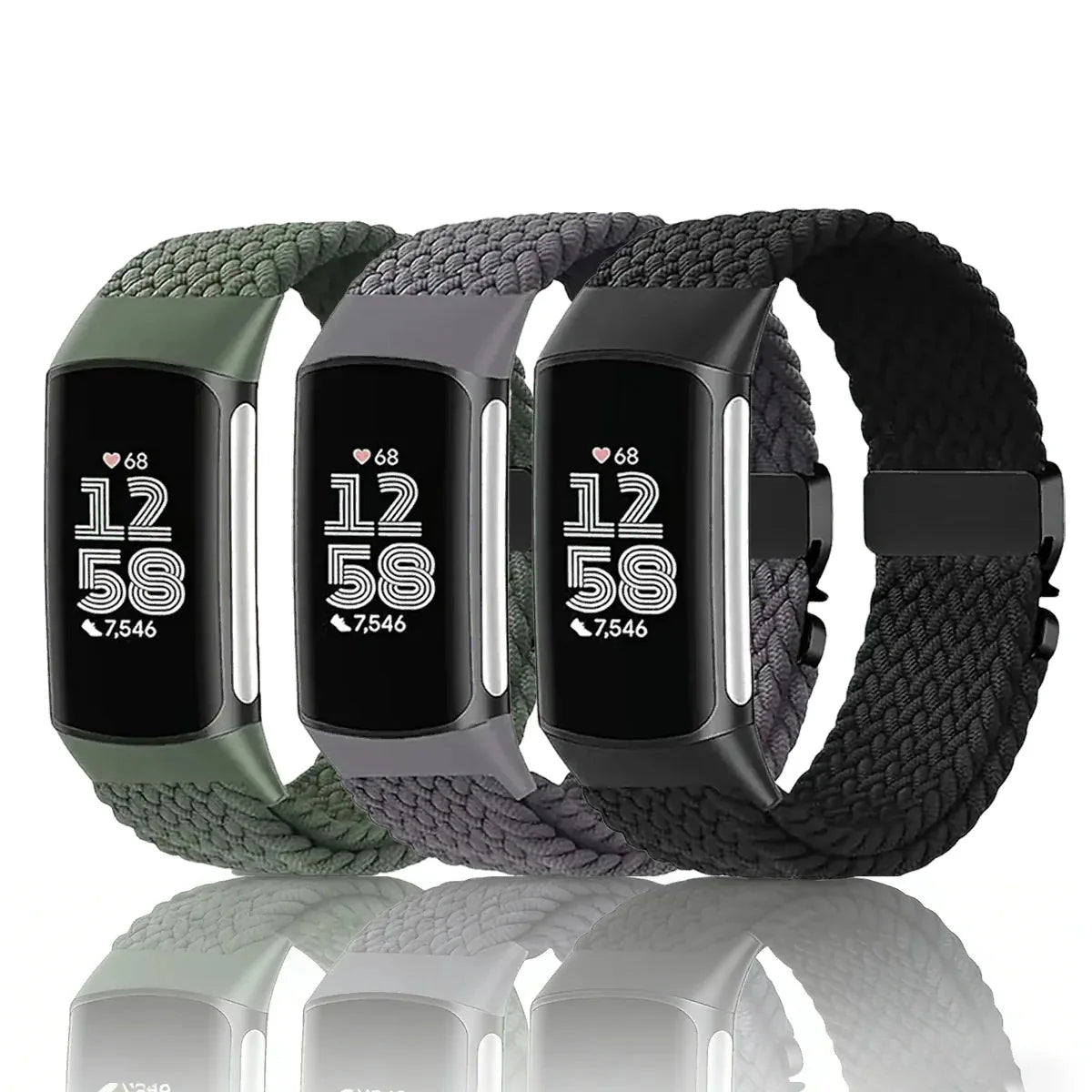 Flettet klokkerem for Fitbit Charge 5, Charge 6