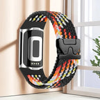 Flettet klokkerem for Fitbit Charge 5, Charge 6 svart flerfarget