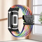 Flettet klokkerem for Fitbit Charge 5, Charge 6 regnbue