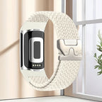 Flettet klokkerem for Fitbit Charge 5, Charge 6 hvit