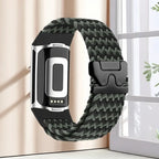 Flettet klokkerem for Fitbit Charge 5, Charge 6 militærgrønn