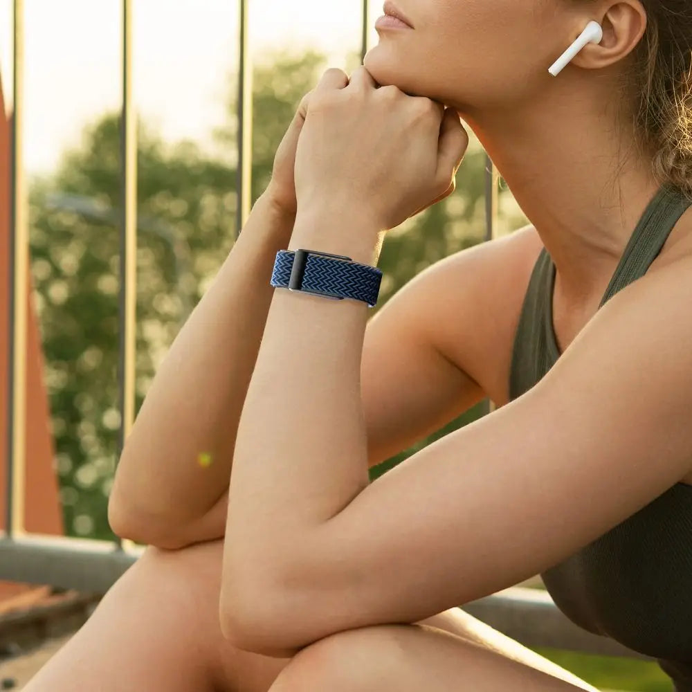 Nylonrem til Google Fitbit Air-ur blå