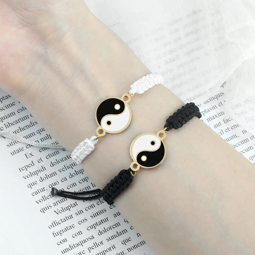 Bracelet Tressé Yin Yang