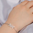 Armbånd Triple Måne Trolddom Wiccan kæde sølv