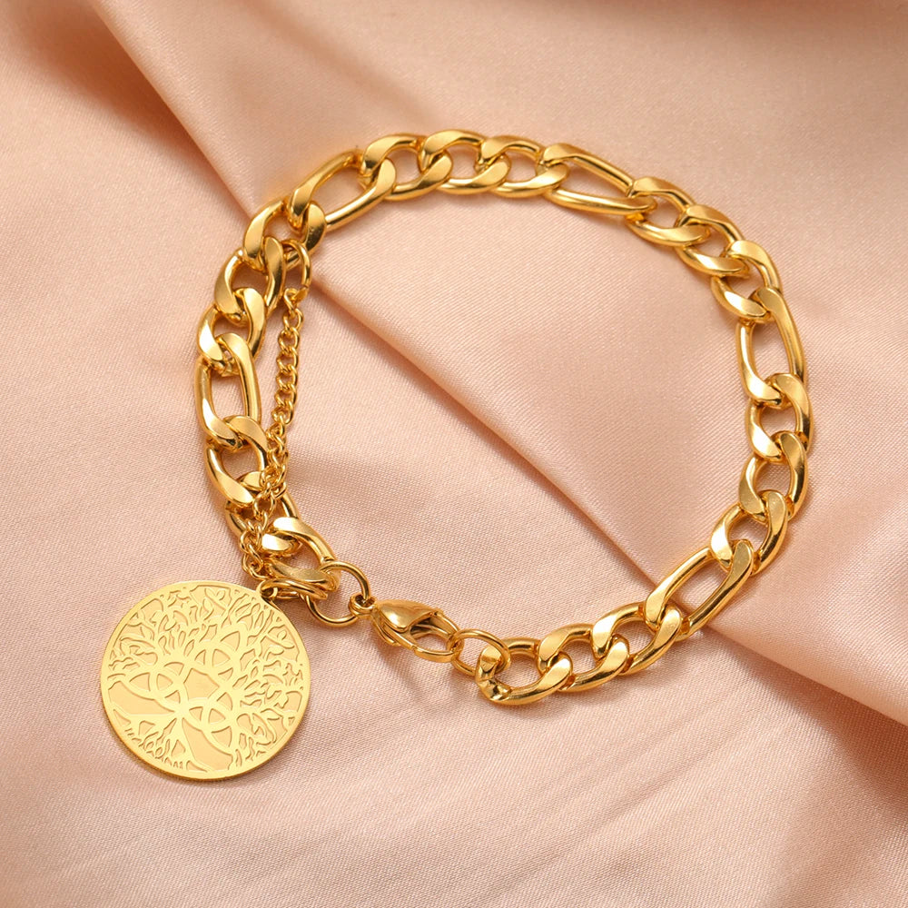 Triquetra armbånd Treenighedsknude guld