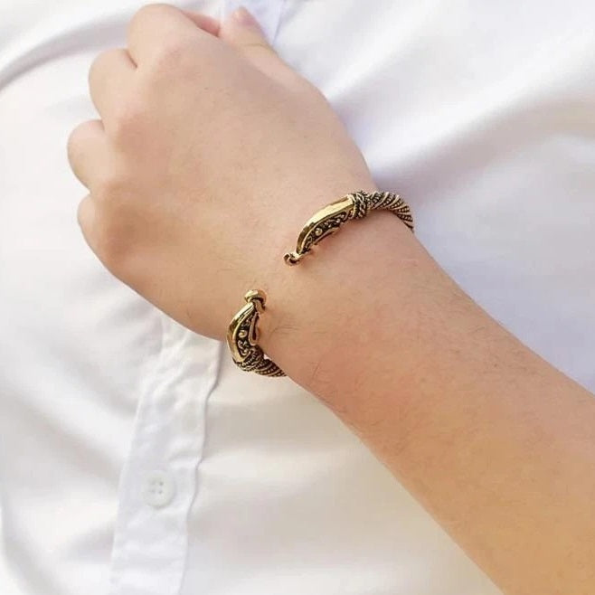 Bracelet Viking Ragnar (Argent ou Doré)