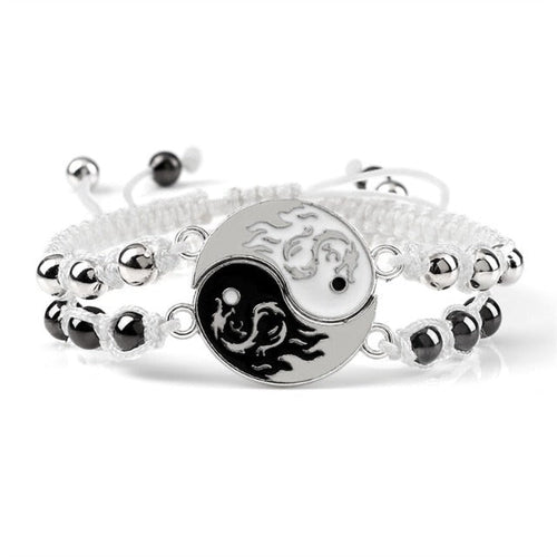 Yin Yang Armbånd Delbart Par Bedste Venner Mand Kvinde 