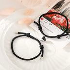 Armbånd til Venner Par Gourmette Magnetisk Hjerte