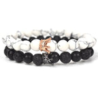 Armbånd for par Gourmette Konge- og Dronningkrone