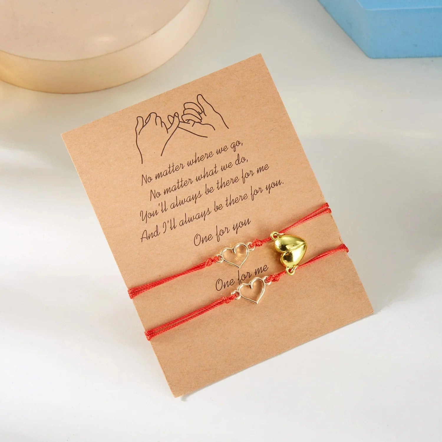 Magnetsmykker til Par Hjerte og EKG 