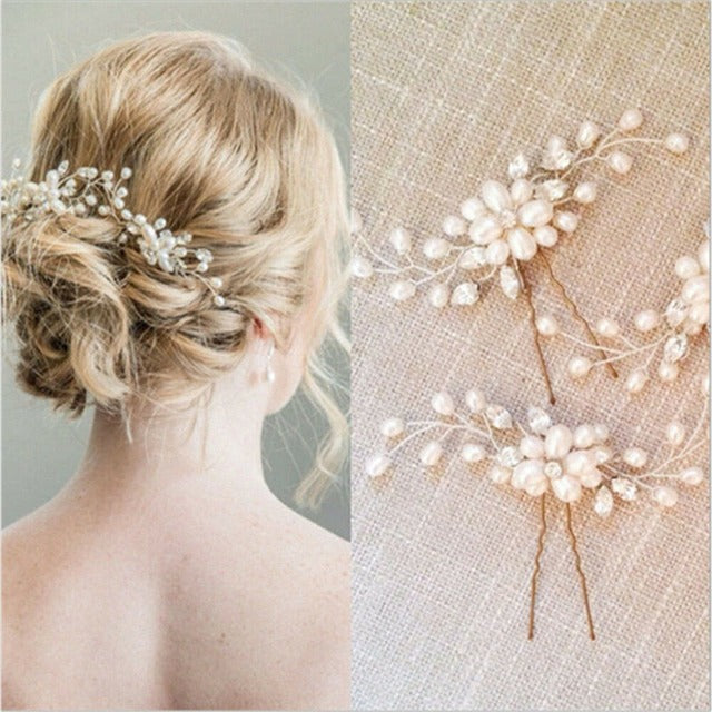 Broche de Cheveux pour Mariage