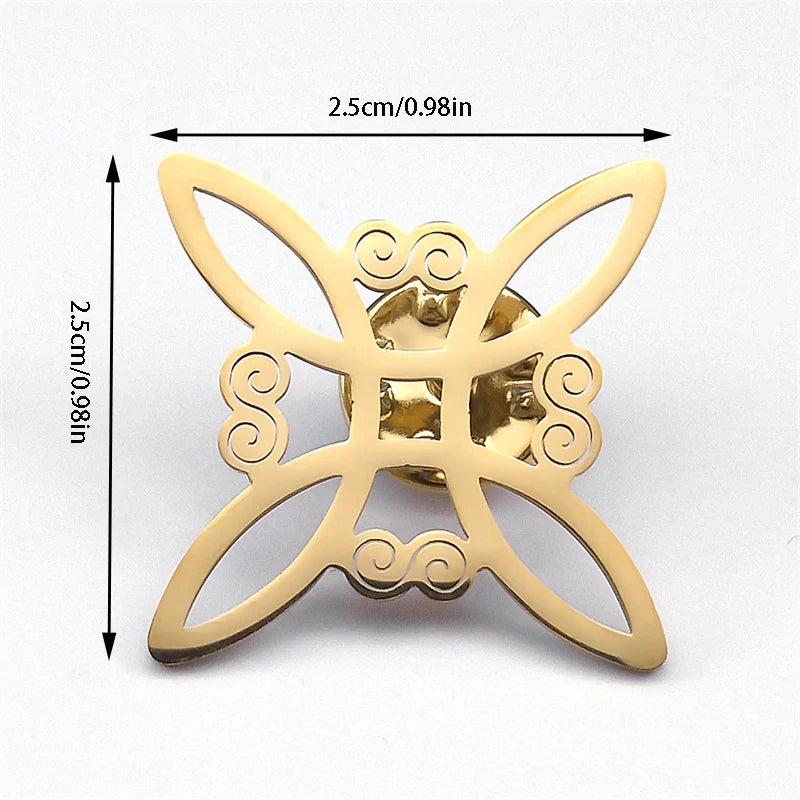 Brož Čarodějnický Uzlík Wiccan Ochranná spona 